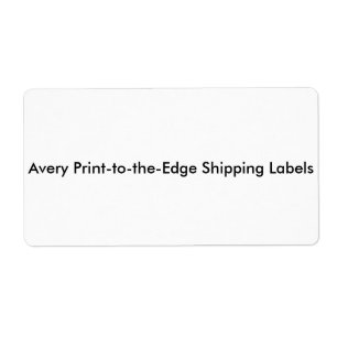Print-to-the-Edge Shipping Labels