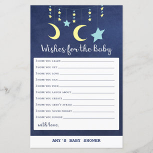PRINT Twinkle Twinkle Moon Stars Baby Shower Game