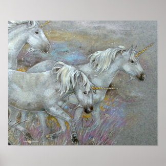 PRINT - Unicorn Three Mares