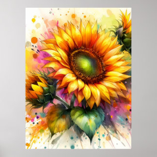 Print, Value Poster Paper - Yellow Sunflower