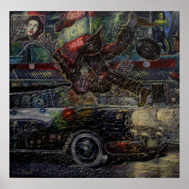 print-Vato Getting Hit By Car c'07 Adan Hernandez Poster (Front)