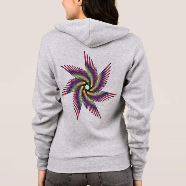 print women hoodie (Back)
