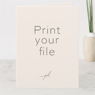PRINT YOUR DESIGN on a Greeting Card