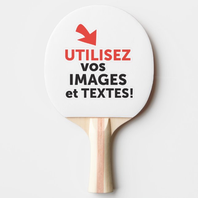 Print your designs online in English Ping Pong Paddle (Front)