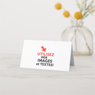 Print your designs online in English Place Card