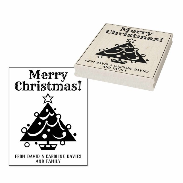 Print Your Own Christmas Cards Rubber Stamp (Creator Uploaded)
