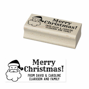 Print Your Own Christmas Gift Tag Message Rubber Stamp