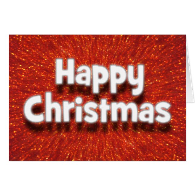 Print Your Own Christmas Greetings Card (Front Horizontal)