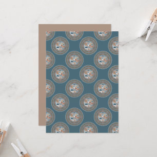 Printable Abstract Accent Ornate Polka Dot Mandala Invitation