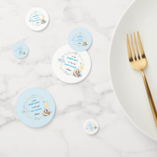 Printable Adorable Blue Night Sky ThemeBaby Shower Confetti