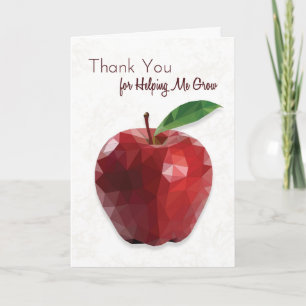 Printable Apple Teacher Appreciation Card