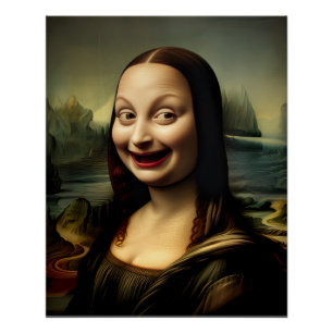 [Printable Art] Laughing Mona Lisa Poster