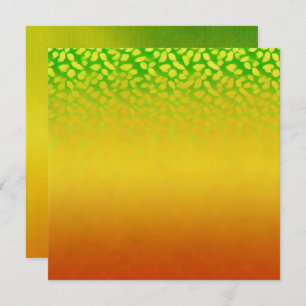 Printable Autumnal Fading Leaves Ombre Scrapbook Invitation