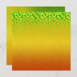 Printable Autumnal Fading Leaves Ombre Scrapbook Invitation