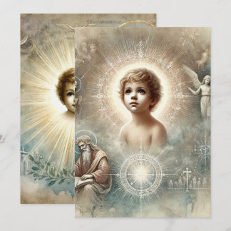 Printable Biblical Prophecy of Jesus Scrapbook Invitation