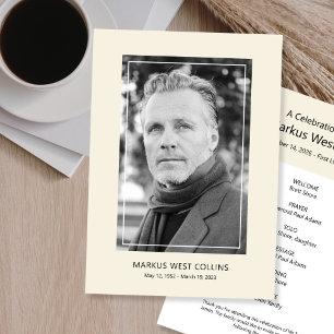 Printable Celebration of Life Full Photo Invitation