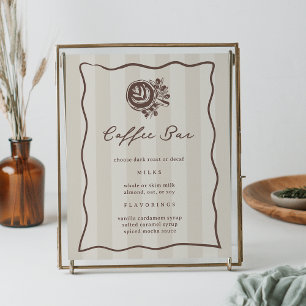 Printable Coffee Bar Menu Sign