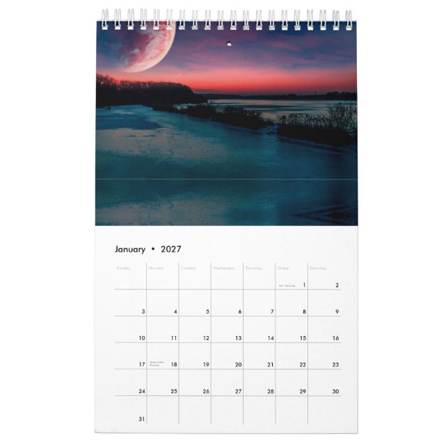 Printable Custom Calendar Template for Planning  (Jan 2027)