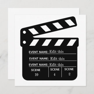 Printable Customised Movie Clapboard Template