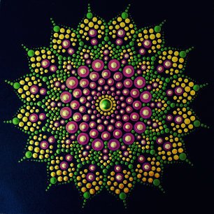 Printable Dot Your Own Mandala Template Poster