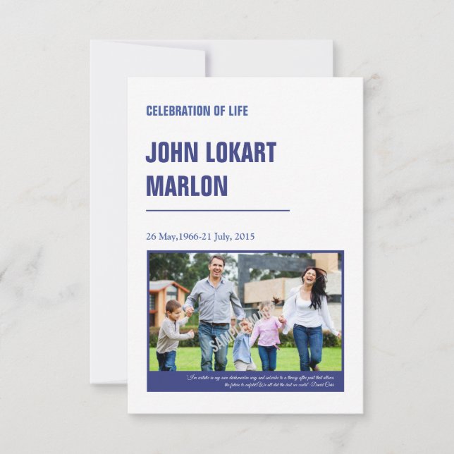 Printable Funeral Program Template (Front)