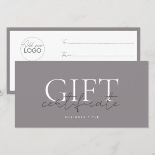 Printable Gift Card Template Easy To Customise