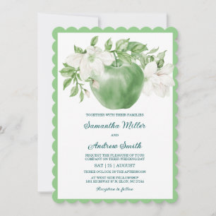 Printable Green Apple Wedding Template