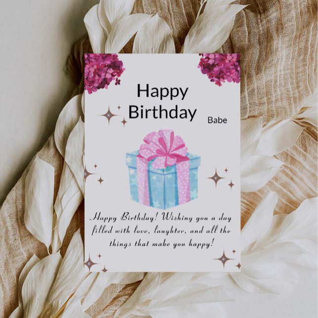 Printable Happy Birthday Card (Printable Happy Birthday Card)