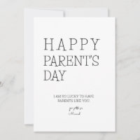 Printable Happy Parent's Day Card