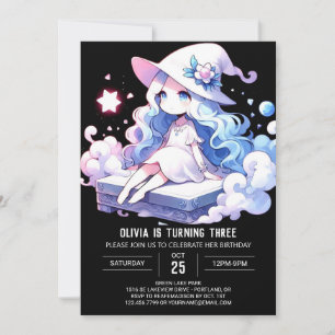 Printable Magical Wizard Birthday Invitation
