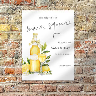 Printable Main Squeeze Lemon Welcome Bridal Shower Poster