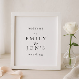 Printable Minimalist Welcome Wedding Sign