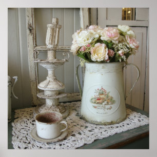 Printable modern vintage Shabby chic phototype Poster