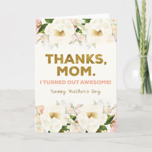 Printable Mother's Day Card Mum Flowers Card
