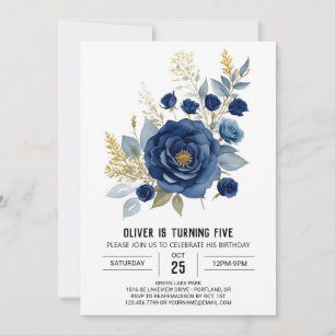 Printable Pastel Floral Birthday Invitation