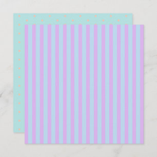 Printable Pastel Rainbow Stripes & Polka Dots Invitation