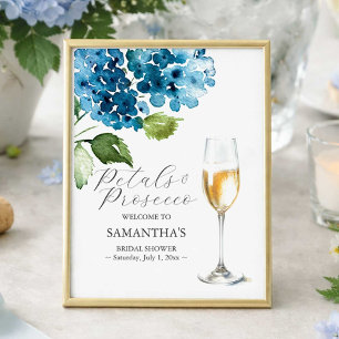 Printable Petals and Prosecco Bridal Shower Sign