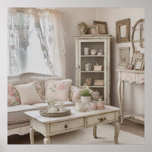 Printable photo Shabby chic home style Poster