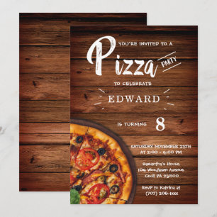 Printable Pizza Party Invitation Template