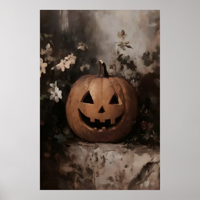 Printable pumpkin still life, fall wall , painting poster (Front)