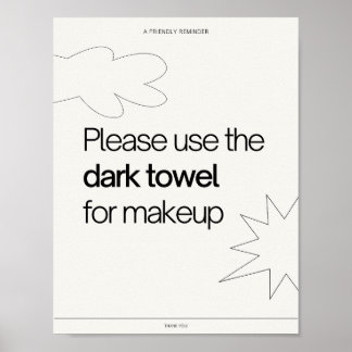 Printable reminder hostel bed & breakfast info poster