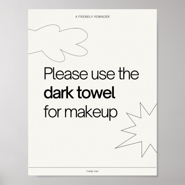 Printable reminder hostel bed & breakfast info poster (Front)