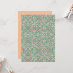 Printable Retro Sage & Sand Ornate Mandala Fans Invitation