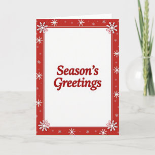 Printable Season Greetings Card