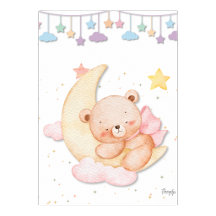 Printable Sleeping Teddy Bear Wall Art