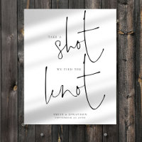Printable Take a Shot We Tied The Knot Wedding