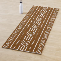 Printed African Bogolan Designer Yoga Matt