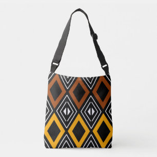 Printed African Mud Cloth Design Tote Bag