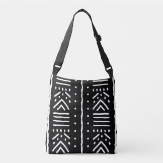 Printed African Mud Cloth Design Tote Bag