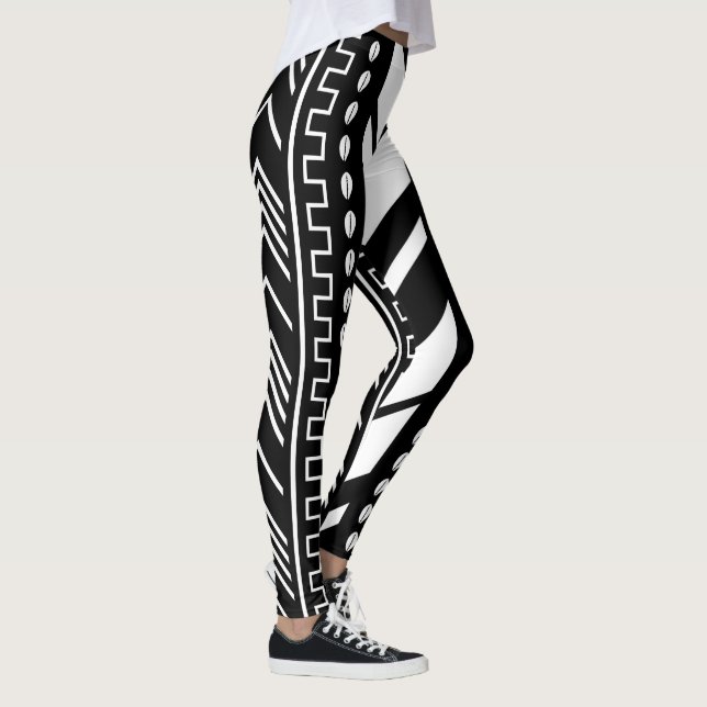 Printed African mud cloth leggings (Right)